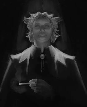 Illustrated halfbody (mono)