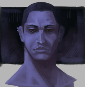 Rendered bust